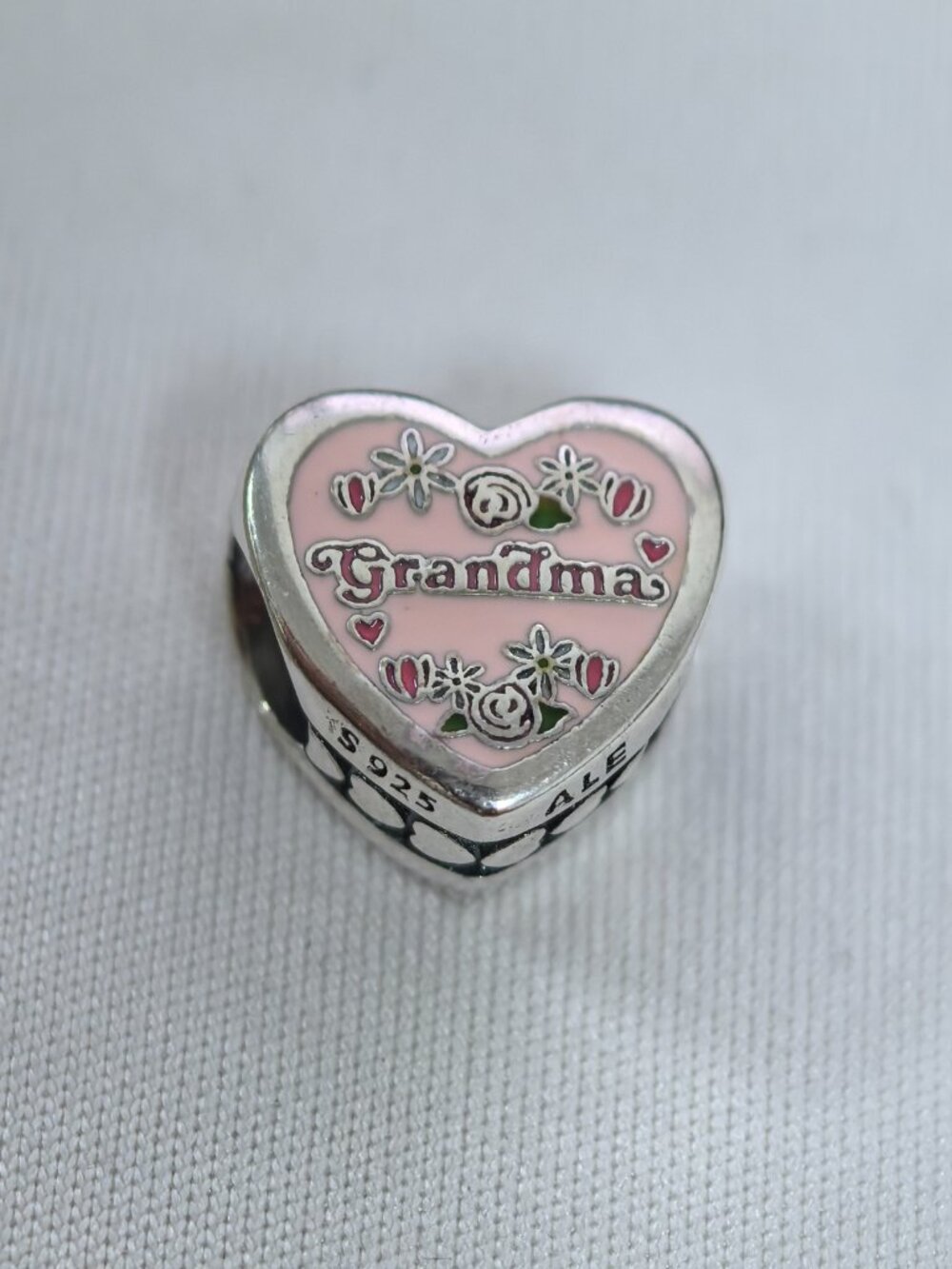 Pandora Grandma Nana Exclusive Dangle Charm Pendant, S925 Silver Jewelry